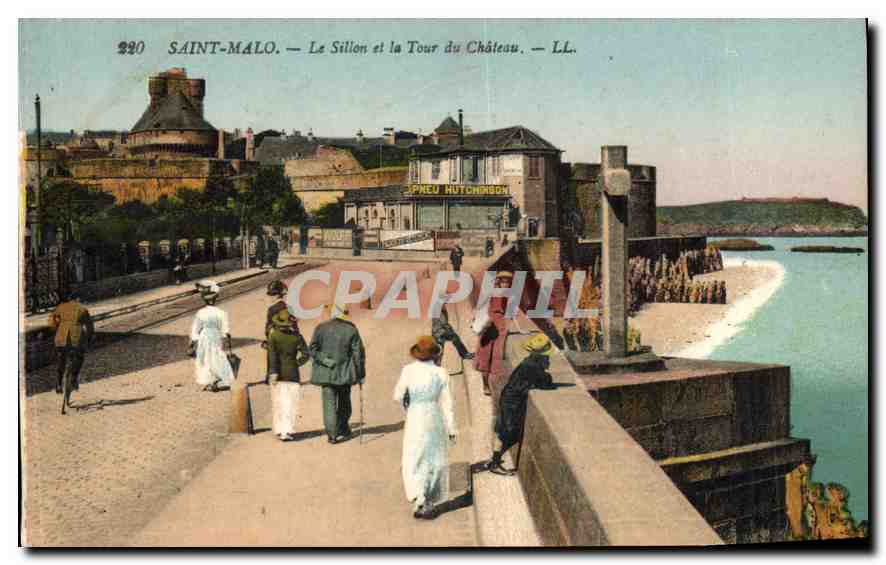 CPA Saint Malo Le Sillon et la Tour du Chateau