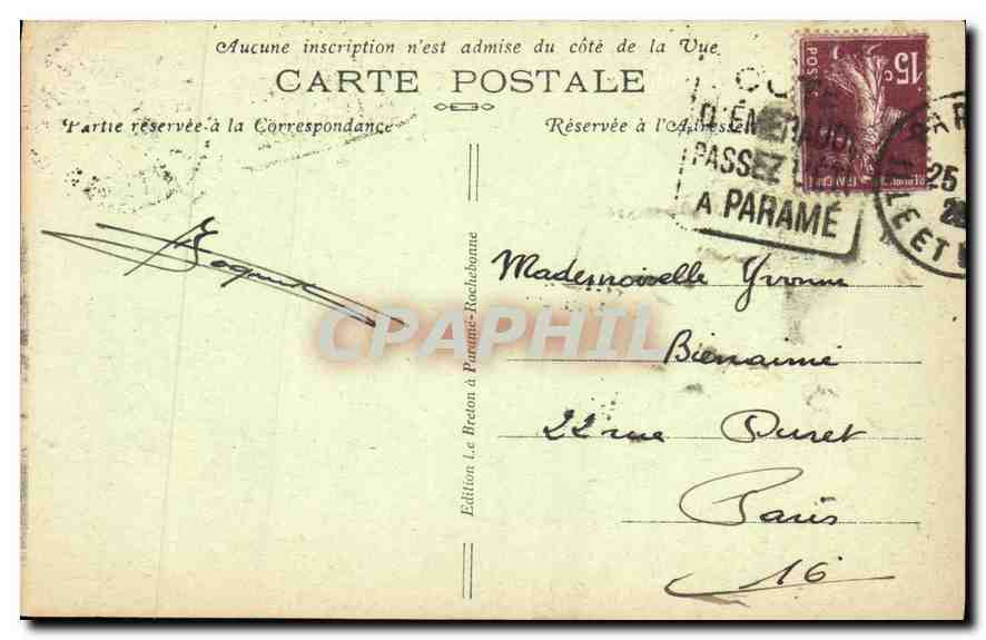Saint-Malo — La Grande Porte et les Remparts — L.B. n°103 — Verso