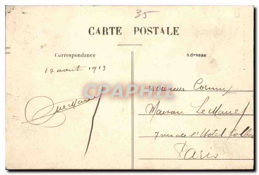 CPA Saint Malo Cote d'Emeraude — Rückseite