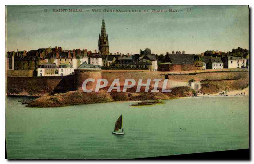 Saint-Malo — Vue Générale prise du Grand Bey — LL