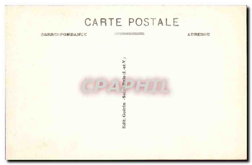 Saint-Malo - Le Château - La Mare aux Canards — G.F. — n°2970 — Verso