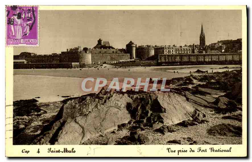 CPA Saint Malo Vue prise du Fort National