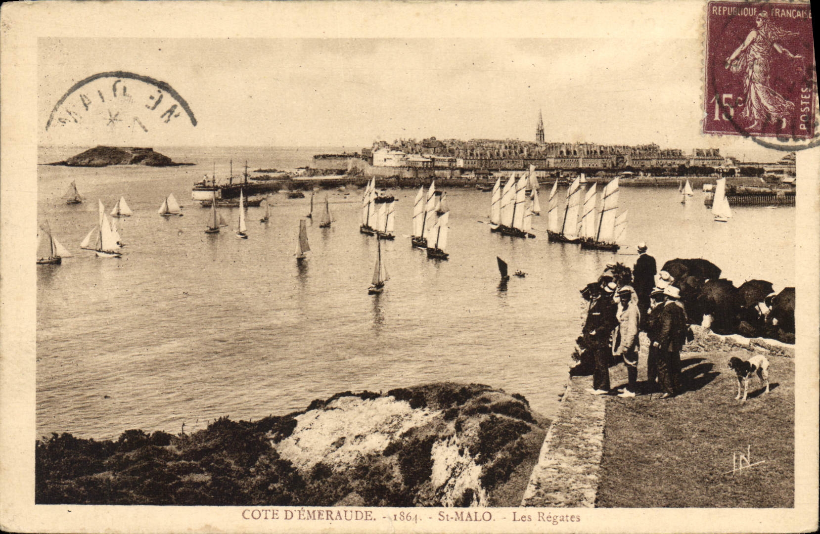 Côte d'Émeraude - St-Malo - Les Régates - 1864