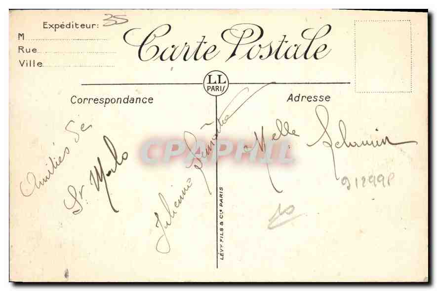 Saint-Malo — Il Casinò e l'Hotel Franklin — LL — Verso