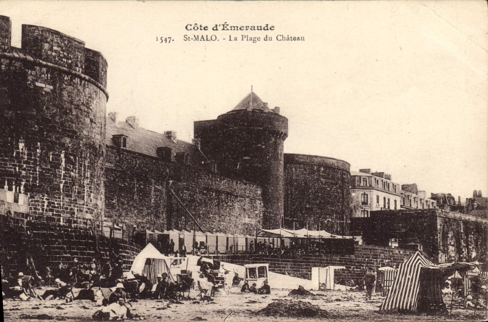 St-Malo - La Plage du Château — Côte d'Émeraude, éditeur 1547