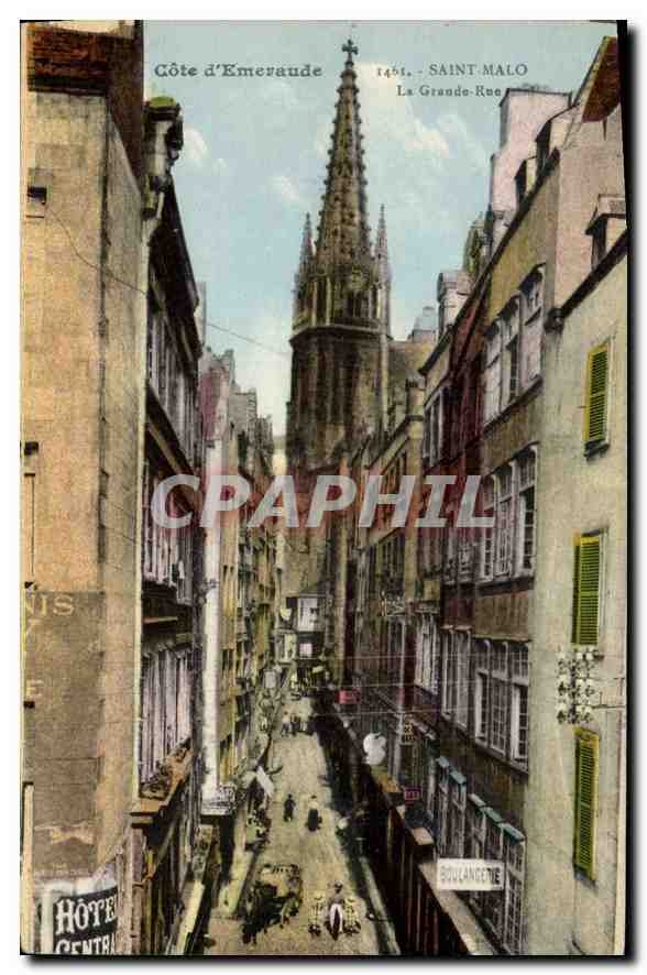 CPA Saint Malo La Grande Rue Cote d'Emeraude