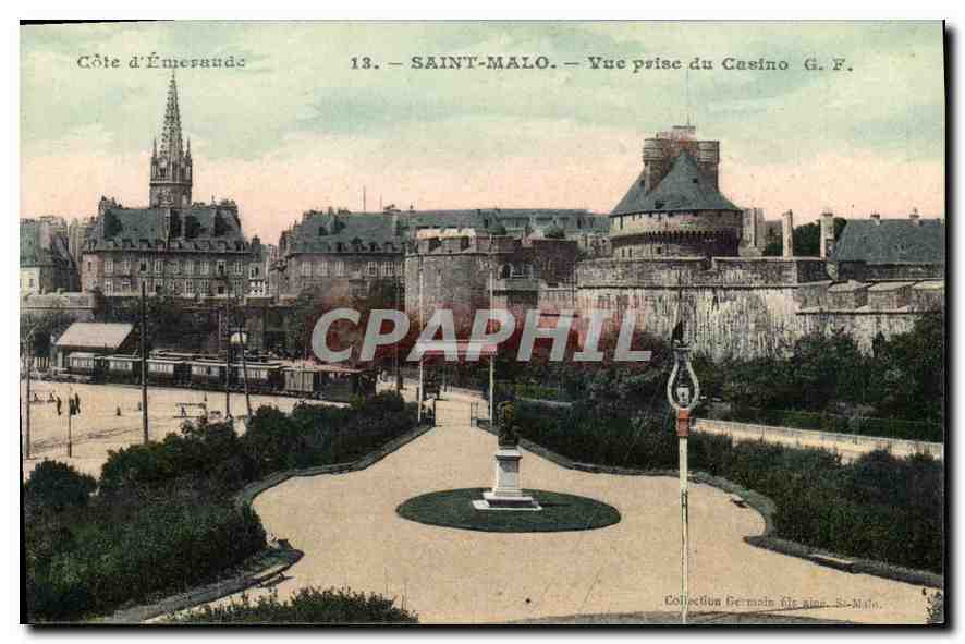 CPA Saint Malo Vue prise du Casino Cote d'Emeraude