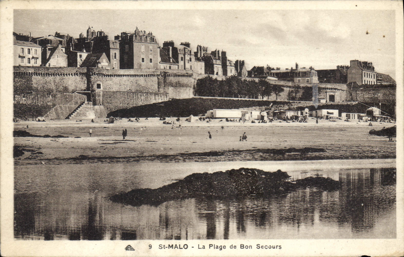 St-Malo - La Plage de Bon Secours — éditeur 4BA, n°9