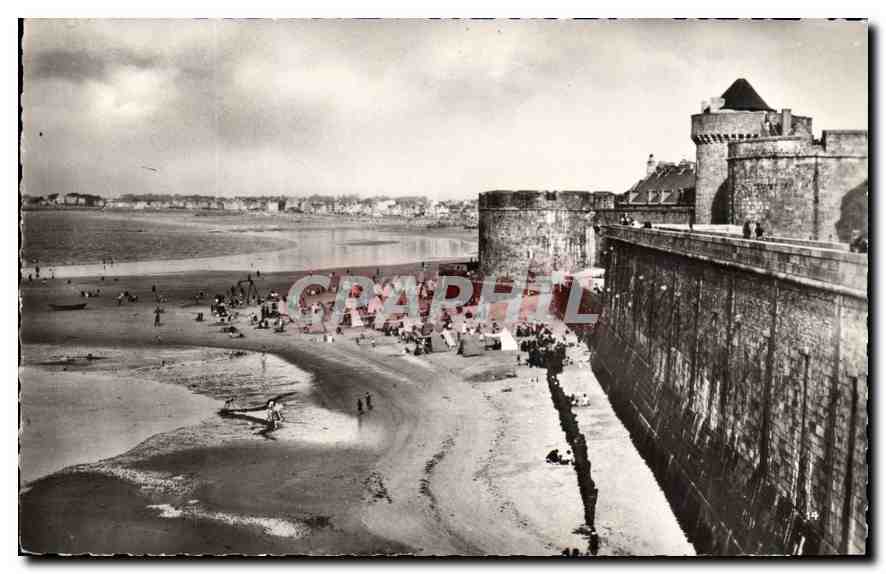 Saint-Malo — La Grande Plage et la Tour « Qui'en Grogne » — Éditions du Graphil, Paris