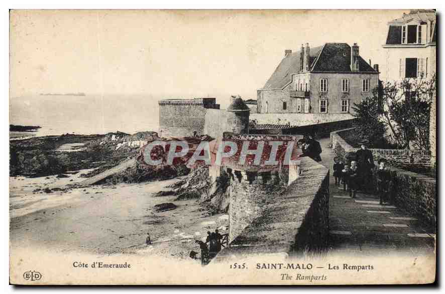Saint-Malo — Les Remparts — Côte d'Emeraude — Éditeur ELD, n° 1525