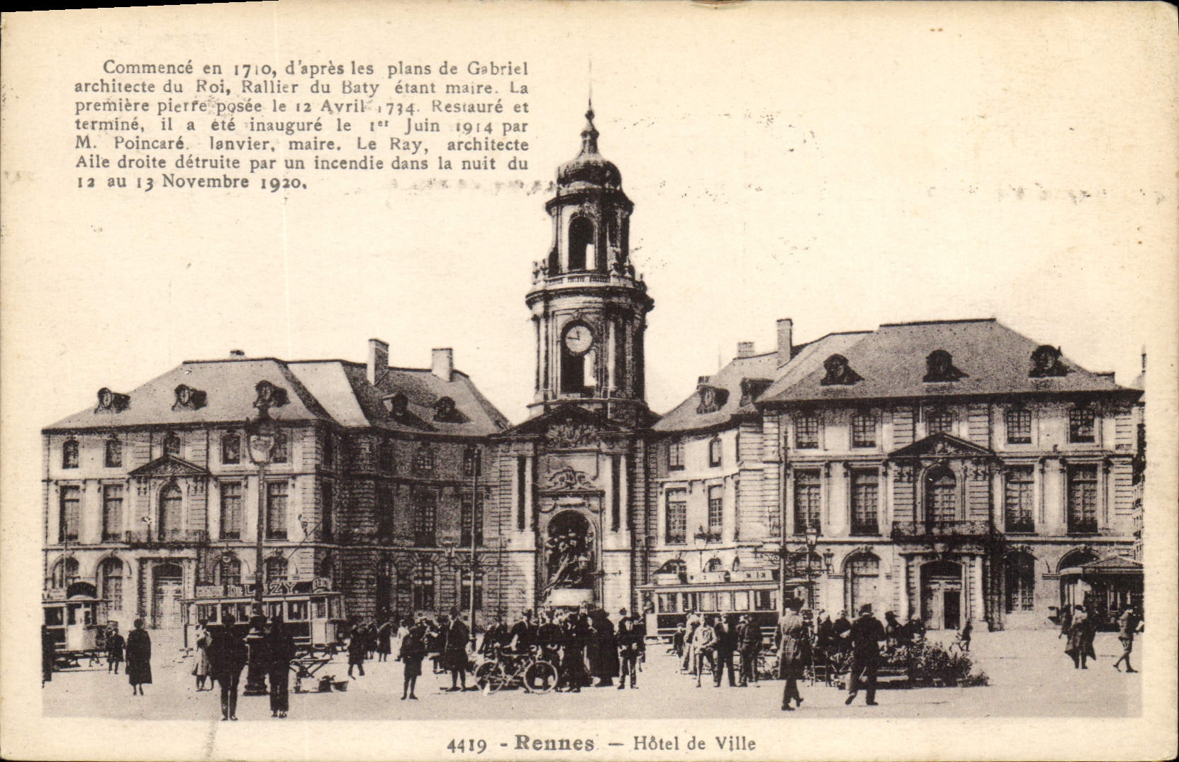 Rennes — Hôtel de Ville — 4419