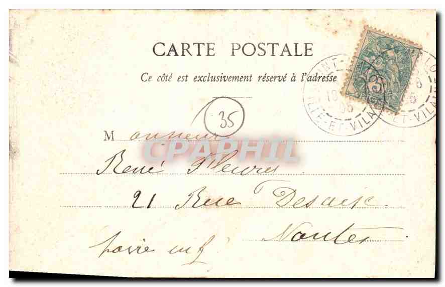 St-Malo - Les Remparts (Côté Sud) — Collection H. L. M. — n°29 — Verso