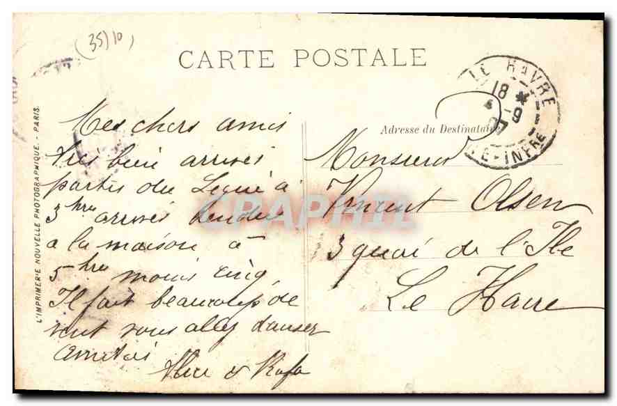 Saint-Malo — Statue de Robert Surcouf — LL. n°165 — Verso