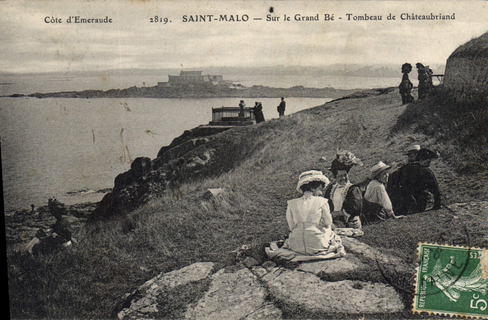 Saint-Malo — Sur le Grand Bé — Tombeau de Châteaubriand