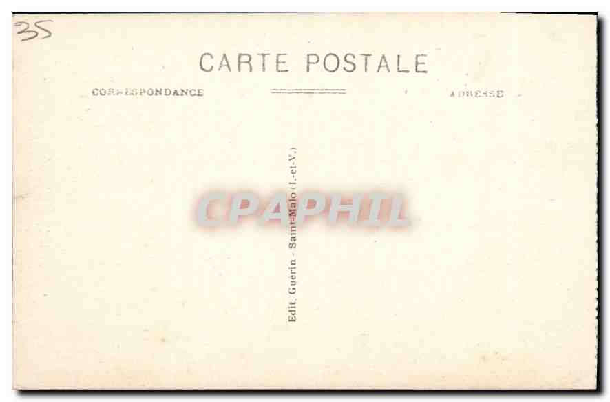 St-Malo — Rue des Petits-Degrés — G. F. n°2808 — Verso