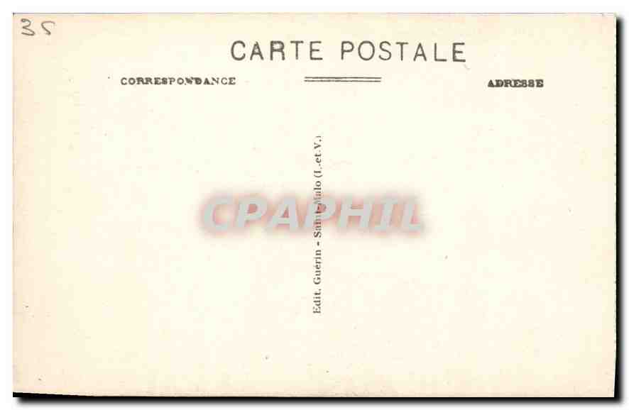 St-Malo - La Esplanade St-Vincent y el Casino — G.F. n°4734 — Reverso