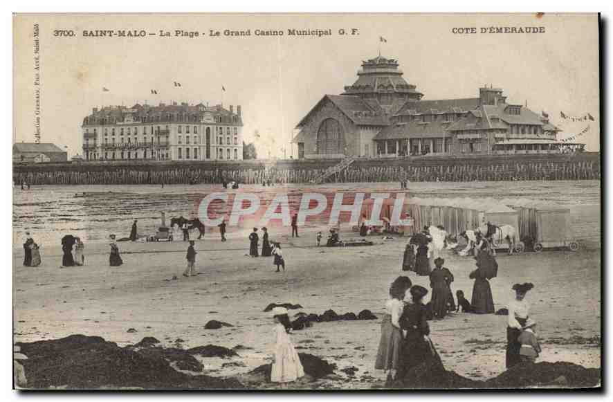 Saint-Malo — La Plage — Le Grand Casino Municipal — G.F. — Côte d'Émeraude