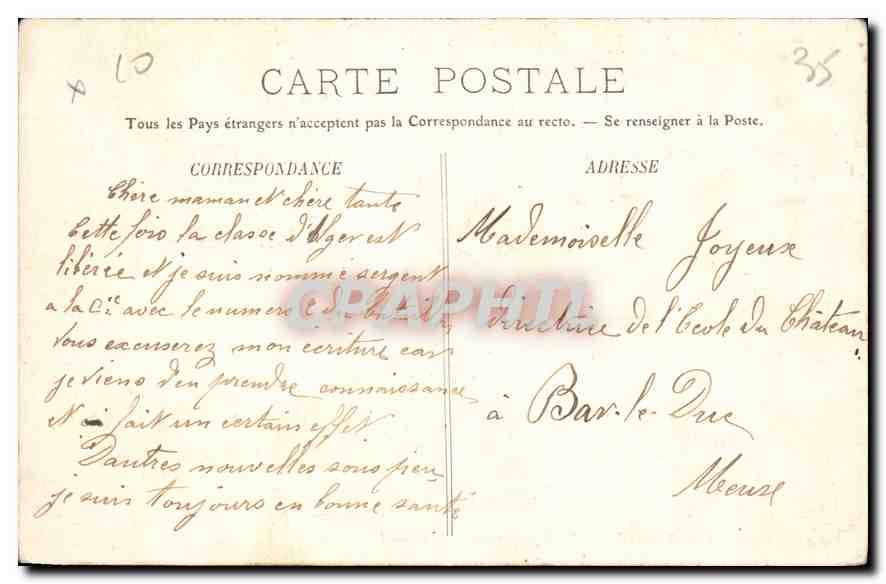 CPA Saint Malo Le Fort National par grosse Mer — Verso