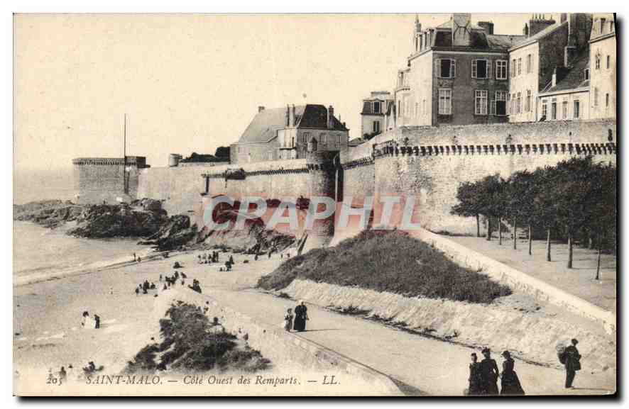 CPA Saint Malo Cote Ouest des Remparts