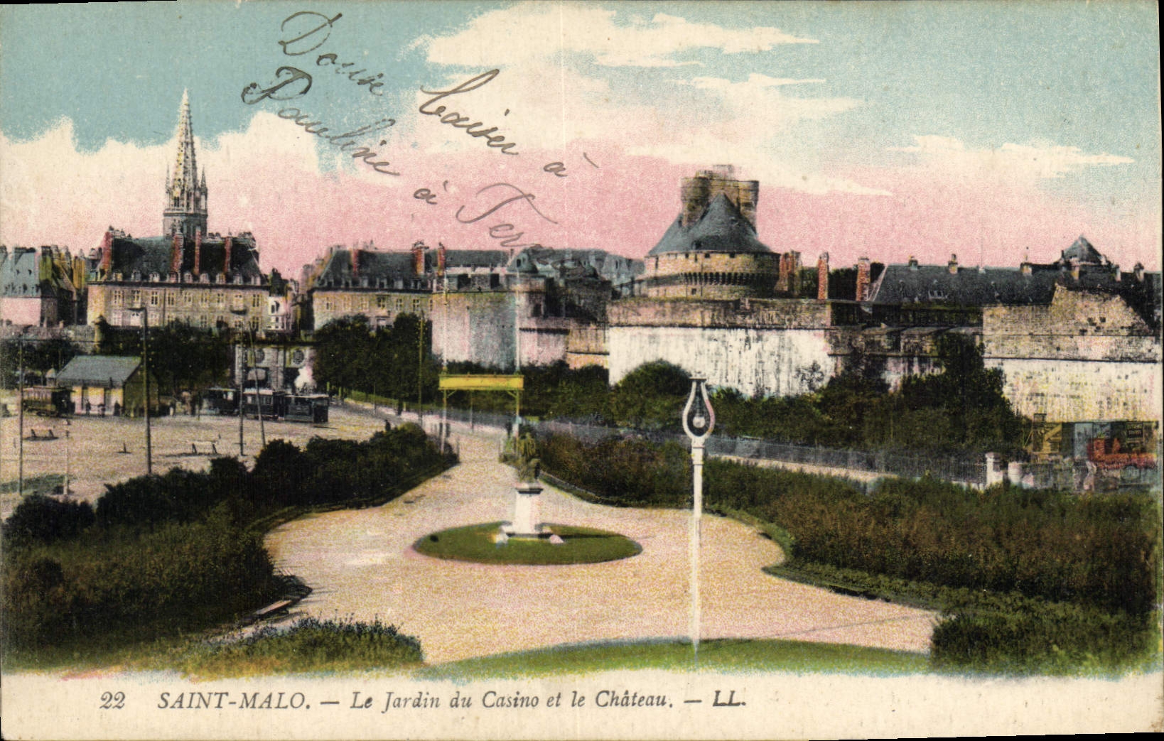 Saint-Malo — Le Jardin du Casino et le Château — LL.