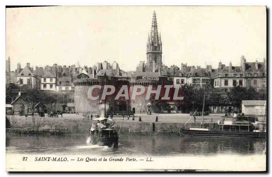 Saint-Malo — Les Quais et la Grande Porte — LL. n°27
