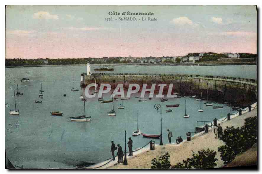 CPA Saint Malo Cote d'Emeraude La Rade