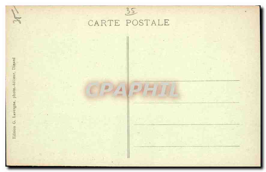 St-Malo - L'Embarcadère des Vedettes - Côte d'Émeraude — Siremy, éditeur n°72 — Verso