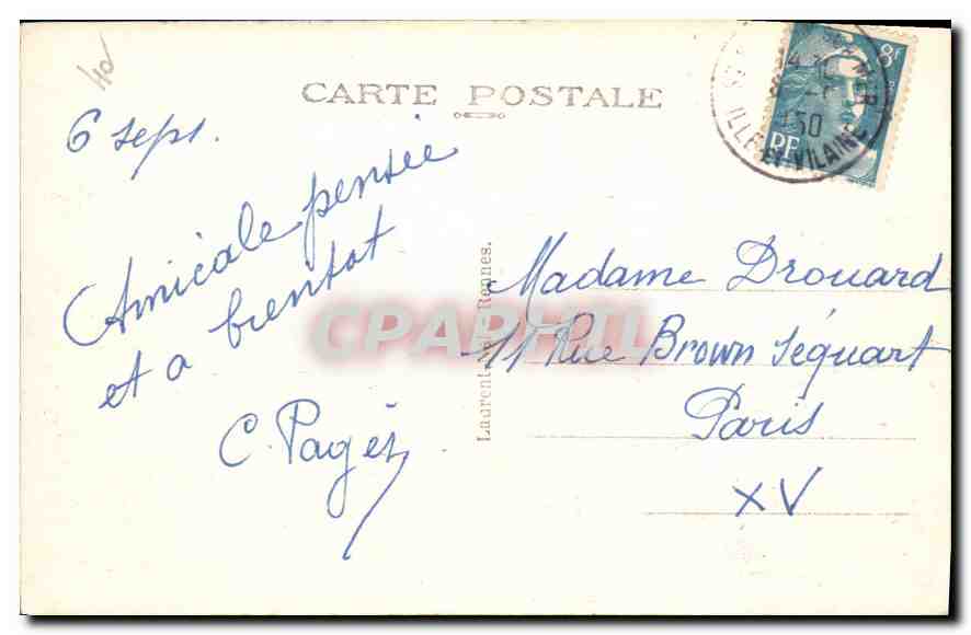 CPA St Malo Plage de Bon Secours la Piscine et les Bes — Verso