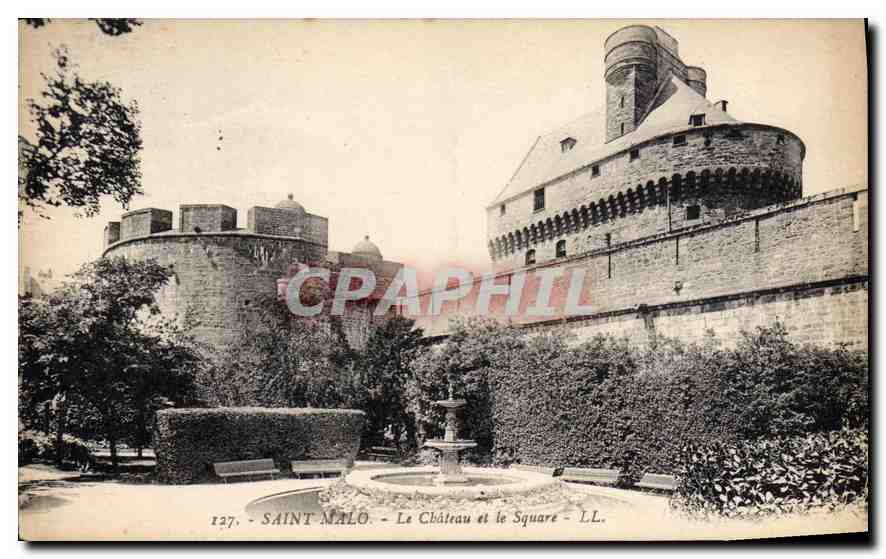 Saint-Malo - Le Château et le Square - LL. - n° 127