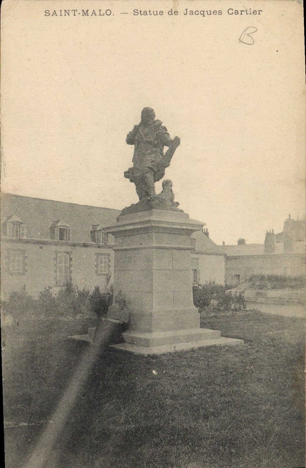 Saint-Malo — Statue de Jacques Cartier — Éditeur anonyme, n° de série non visible