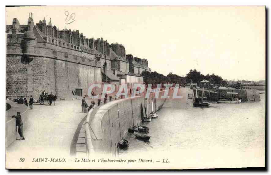 Saint-Malo — Le Môle et l'Embarcadère pour Dinard — LL. n°59