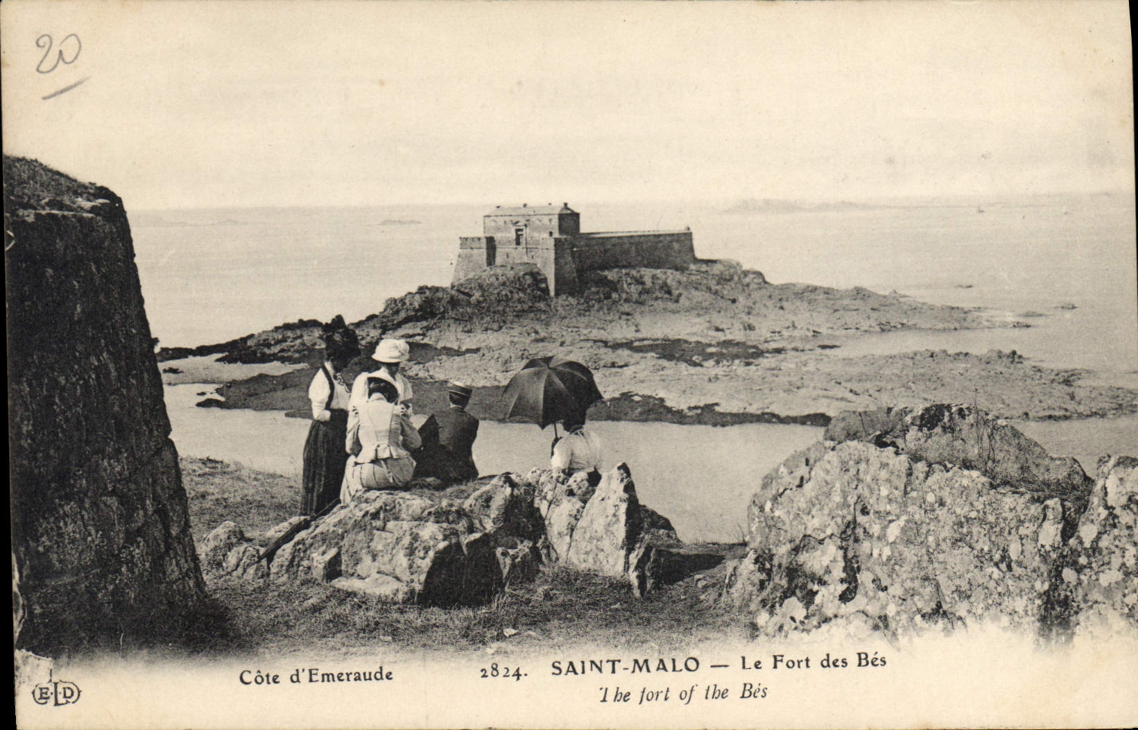 Saint-Malo — Le Fort des Bés — Côte d’Emeraude — Éditeur ELD, n° 2824