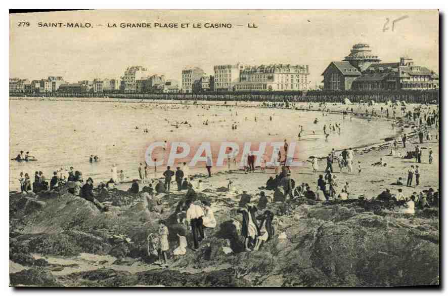 CPA St Malo La Grande Plage et le Casino