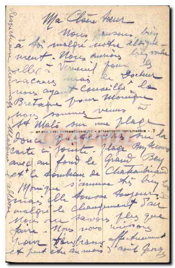 CPA St Malo Vue generale — Verso