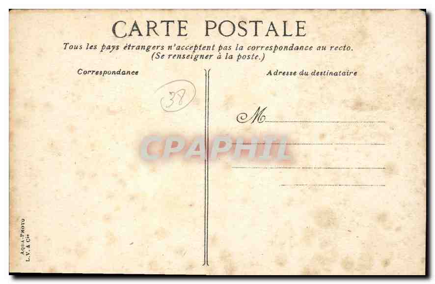 Grenoble — Caserne des Chasseurs Alpins — L.V. & Cie — Verso