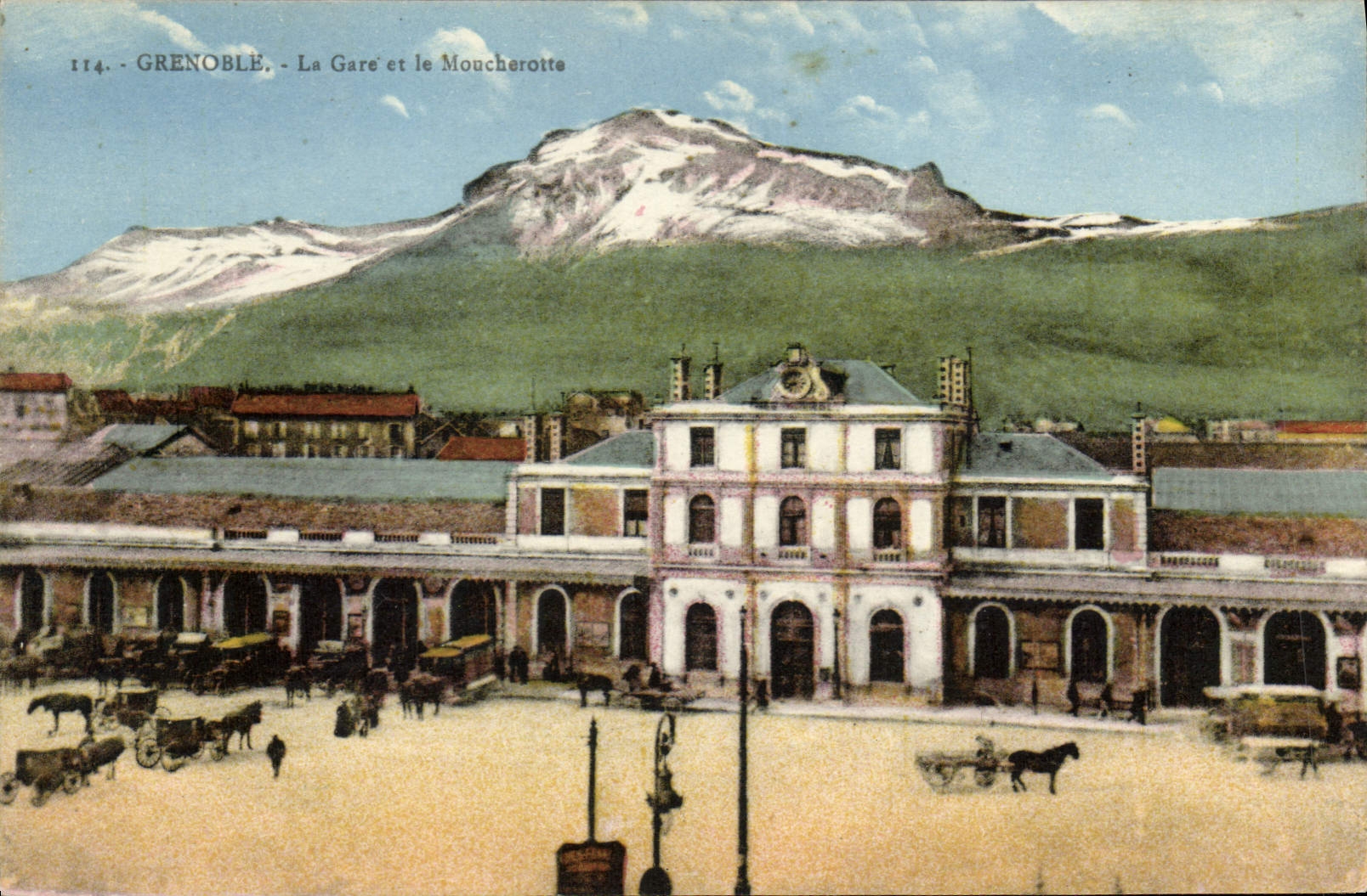 Grenoble - La Gare et le Moucherotte — Édition M. Boucher, n° 114