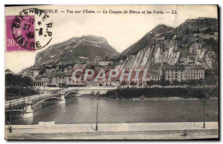 Grenoble — Vue sur l'Isère — Le Casque de Néron et les Forts — LL