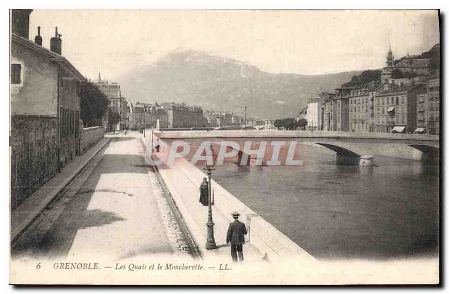 Grenoble — Les Quais et le Mouche­rotte — LL.