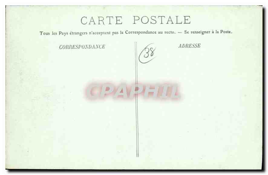 Grenoble — La Place de la Constitution et les Alpes — LL. — Verso