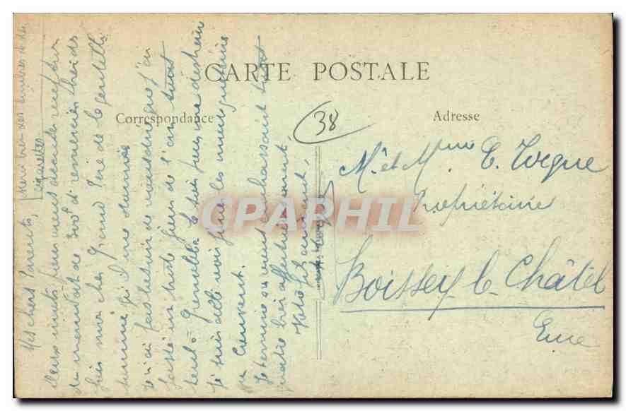 CPA Grenoble Le Dauphine Les Quais les Forts et Sainte Marie d'en Haut — Rückseite