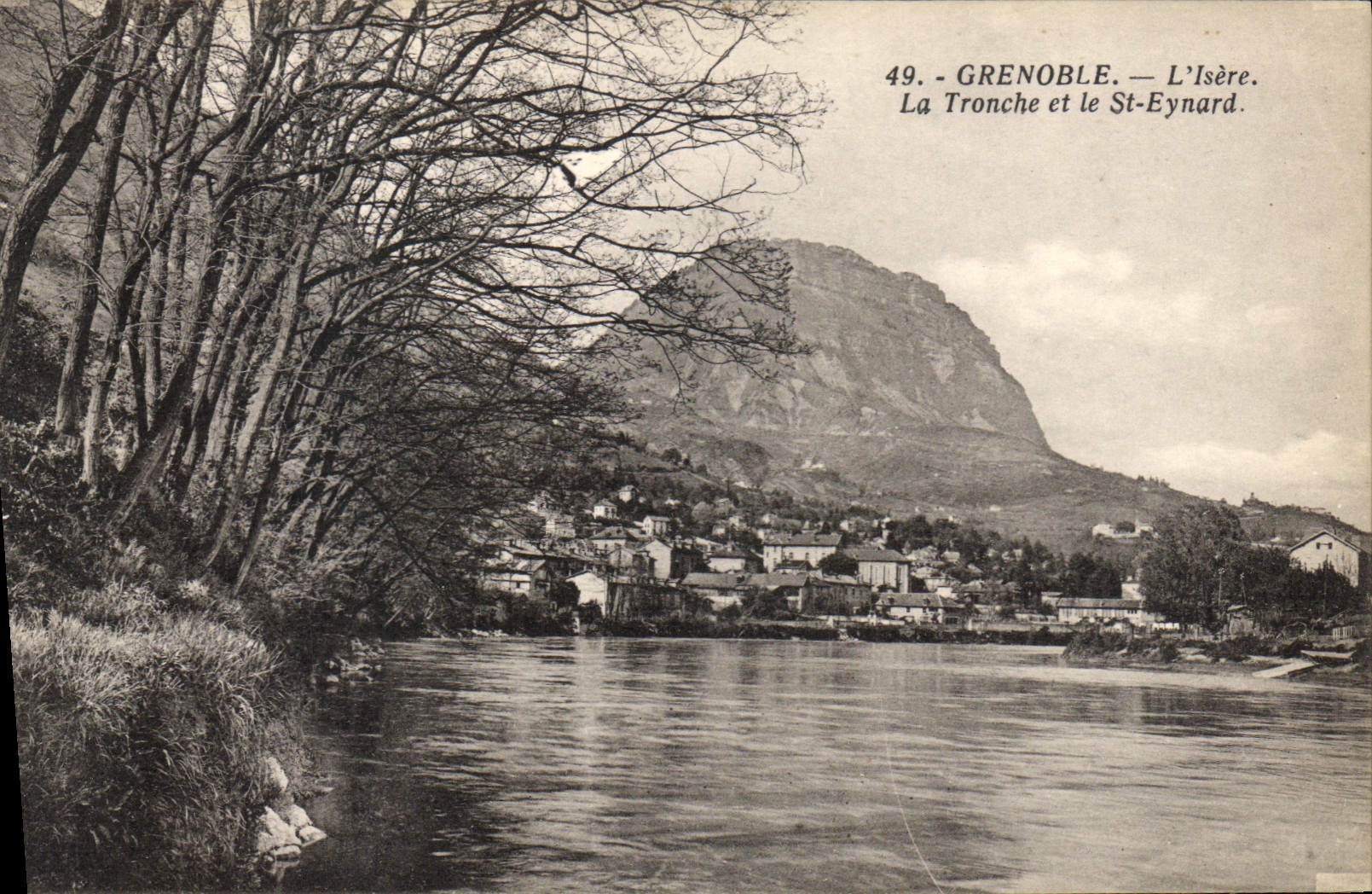 Grenoble — L'Isère. La Tronche et le St-Eynard.