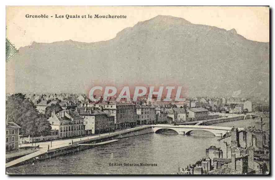 CPA Grenoble Les Quais et le Moucherotte