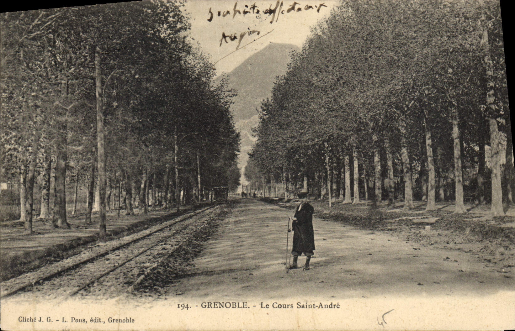 Grenoble — Le Cours Saint-André — Cliché J. G. - L. Pons, édit., Grenoble