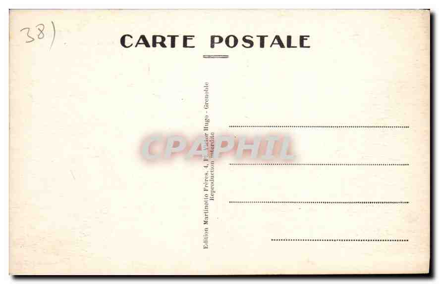 CPA Grenoble Les Quais de l'Isere Le Fort Rabot et la Bastille — Rückseite