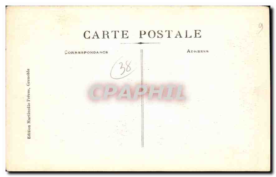 CPA Grenoble Avenue Felix Poulat Eglise St Louis — Rückseite