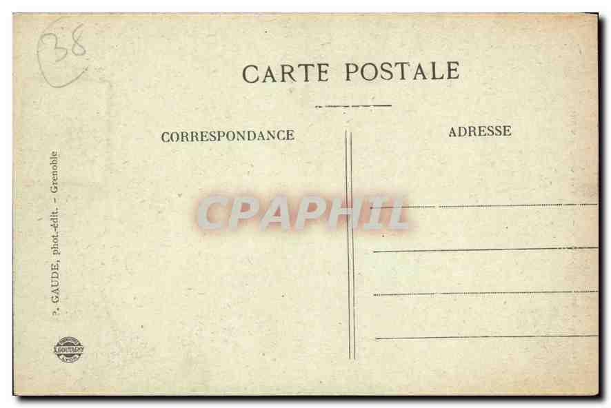 Le Vieux GRENOBLE — Montée de Chalmont — GAUDE, phot.-édit. Grenoble — Verso