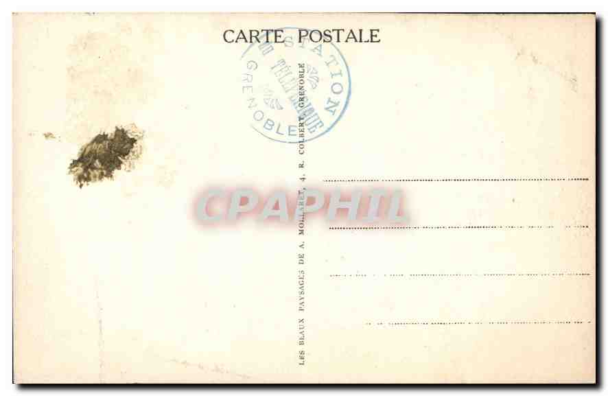 CPA Grenoble Le teleferique de la Bastille — Rückseite