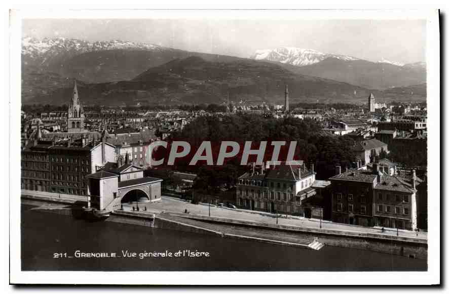 Grenoble — Vue générale et l'Isère — Édition Les Gisgène