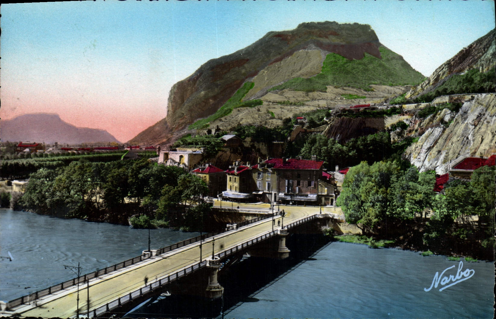 Grenoble — Le Pont de France sur l'Isère et la Montagne du Néron — Édition Narbo