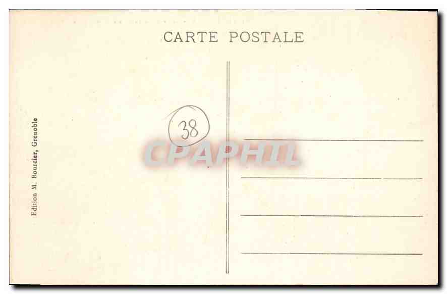 CPA Grenoble Place de la Bastille et Cours Jean Jaures — Verso